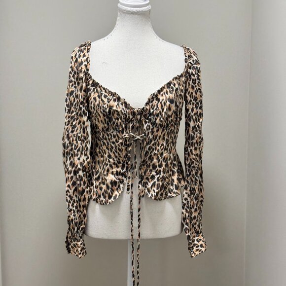 Woman's | Majorelle | Silk | Leopard| Blouse - Picture 1 of 2